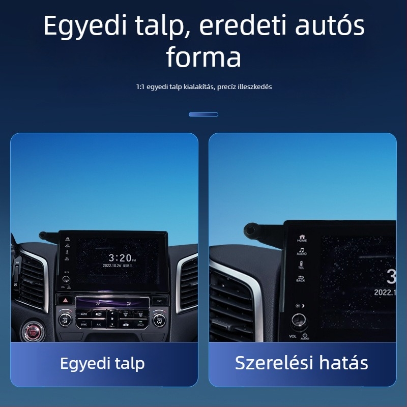 Autó képernyő-tartóalap Honda CR-V, UR-V, Accord, Civic, HR-V és Odyssey modelllekhez