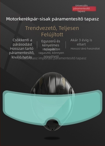 Átlátszó sisakfilm párásodás elleni és esőálló
