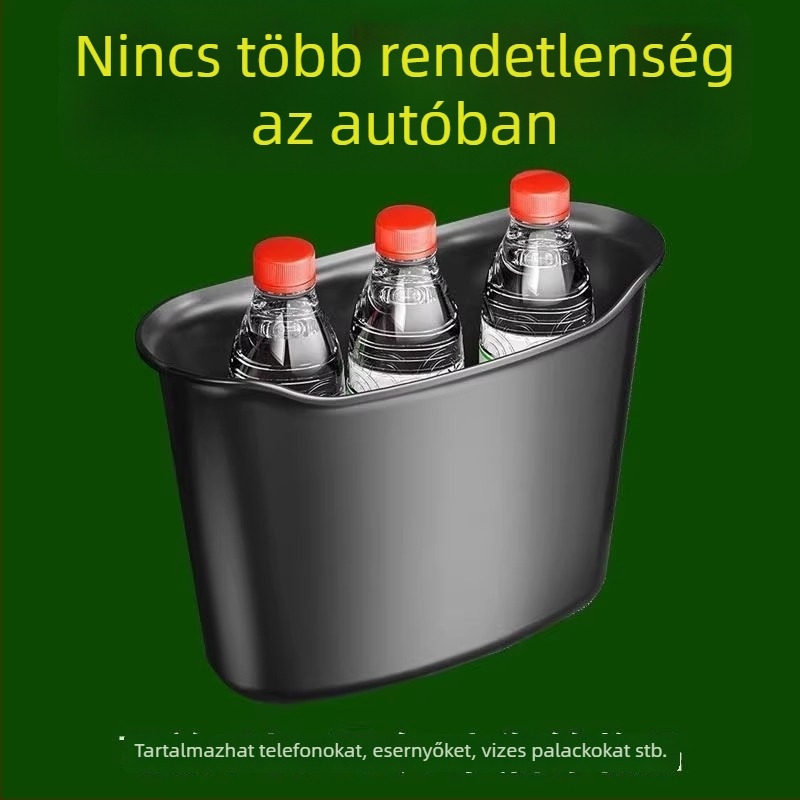 Ajtóhoz rögzített autó belső tároló kosár, többfunkciós tárolórekesz esernyő tartóval, belső autó kiegészítő