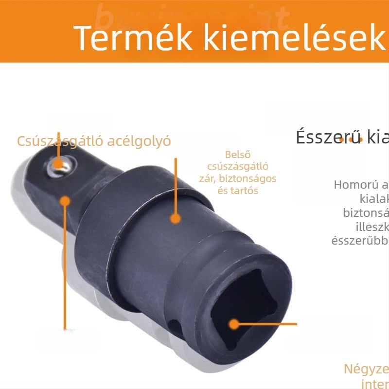 Elektromos csavarkulcs univerzális csukló átalakító adapterrel és csavarokkal