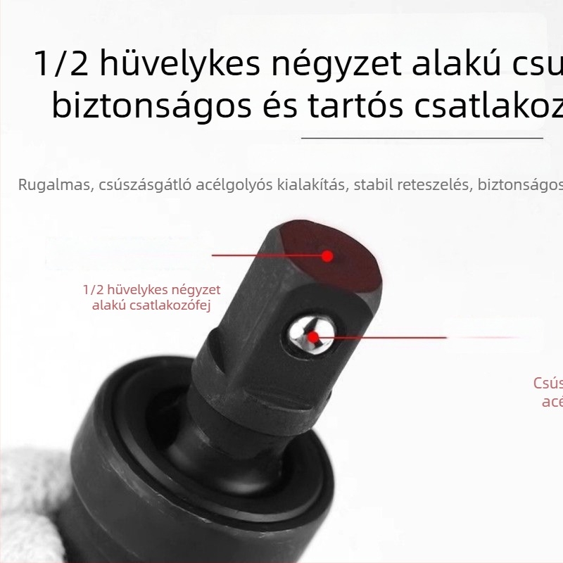 Elektromos csavarkulcs univerzális csukló átalakító adapterrel és csavarokkal