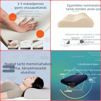 Memóriahabos párna szépségszalonhoz — lassú visszapattanás, terápiás masszázspárna, kis négyzetes forma