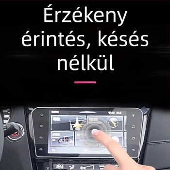 Temperált védőfólia Nissan X-Trail Glory navigációs kijelzőjére és központi konzol belső védelmére