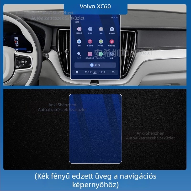 Volvo XC60 Központi kijelző és műszerfal védőfólia, TPU belső fólia