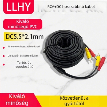 RCA-DC audió meghosszabbító kábel integrált audio-árammal autóhoz – AHD