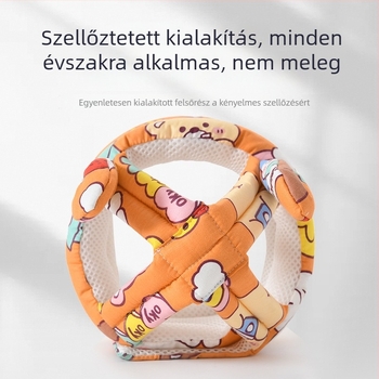 Baba fejvédő sapka a járás tanulásához, ütésvédő fejpárna, gyerekeknek, nyáron lélegző