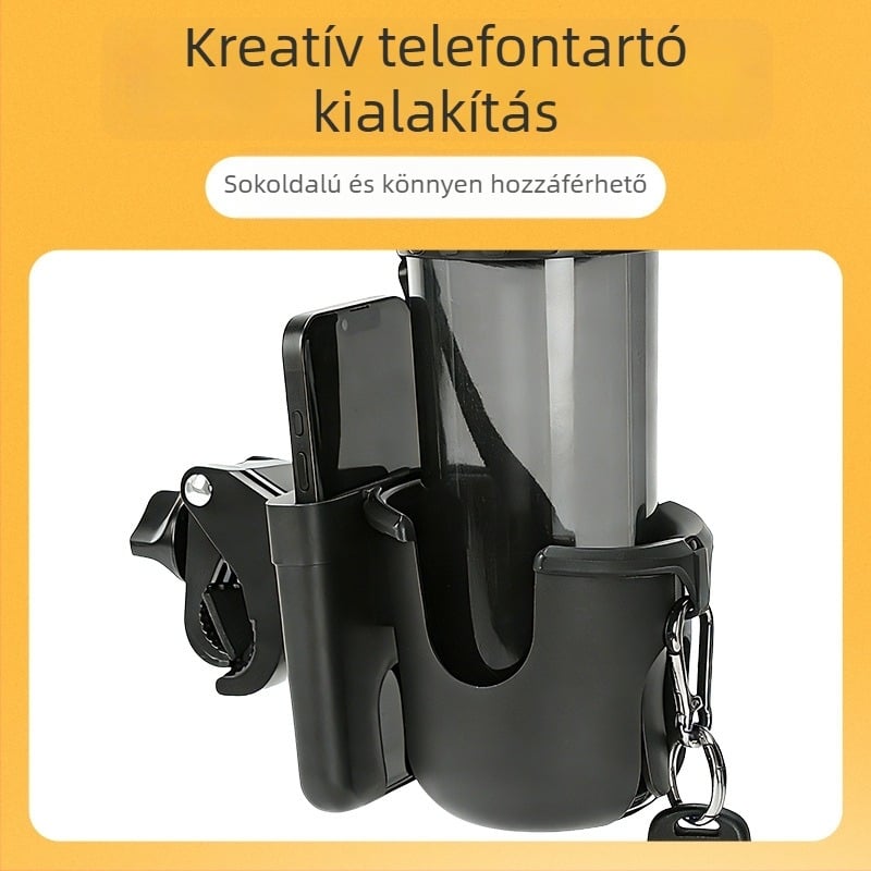 Cumisüveg tartó babakocsira és kerékpárra