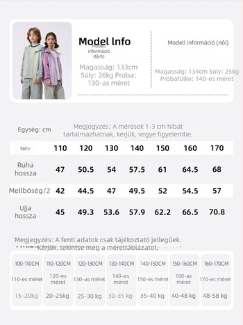 Uniszex gyerekeknek nyári dzseki UV-védelemmel, vékony modell, 2026-os kiadás, 7–12 éveseknek.