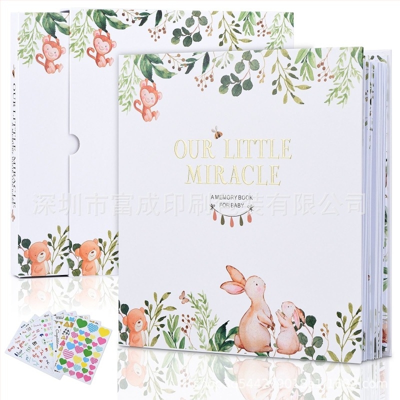 Hello Baby Növekedési Könyv és DIY Fotóalbum Scrapbook