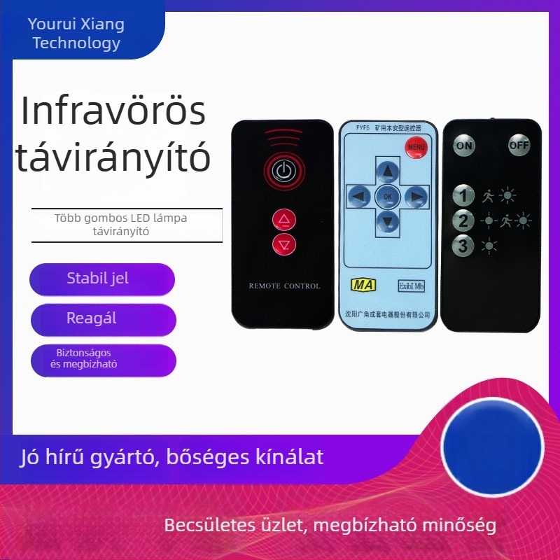 Személyre szabott 21 gombos infravörös távirányító, 433 MHz vezeték nélküli