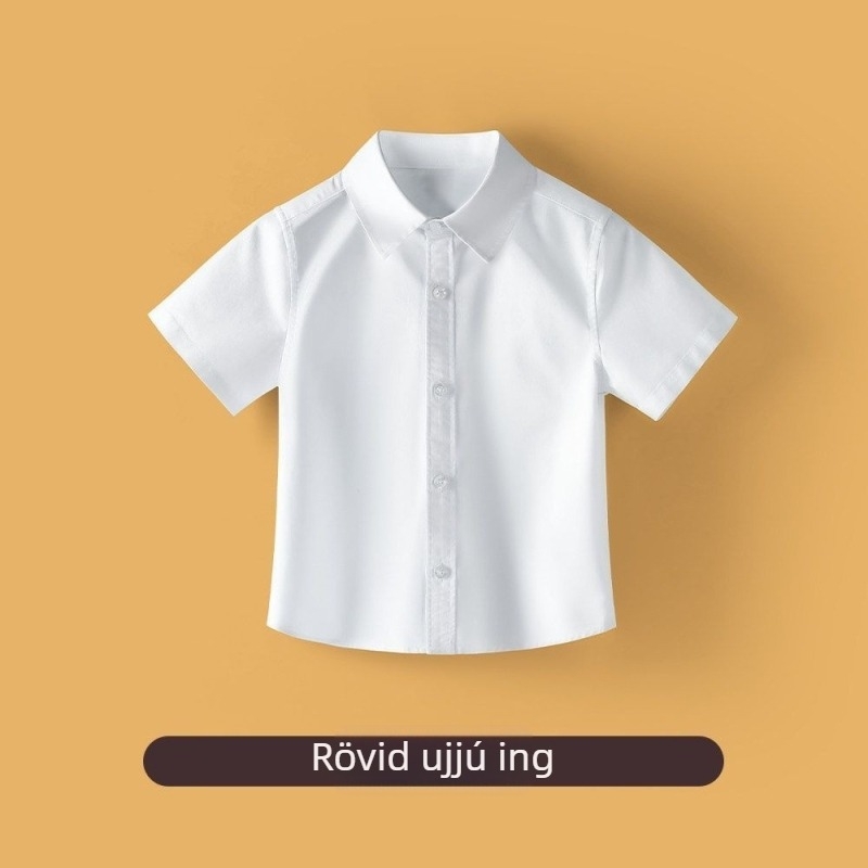 Gyermek kórus fehér ing, uniszex, óvodától általános iskoláig és középiskoláig, osztályruha fotózáshoz