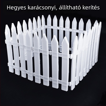 Üzletvitrinekhez moduláris karácsonyi kijelzőkerítés