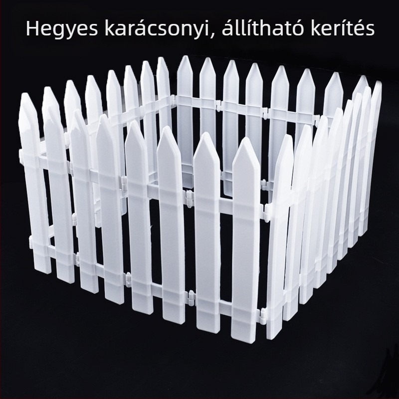 Üzletvitrinekhez moduláris karácsonyi kijelzőkerítés
