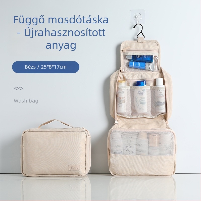 Aozun utazási neszeszer száraz–nedves elválasztással, nagy kapacitású kampóval