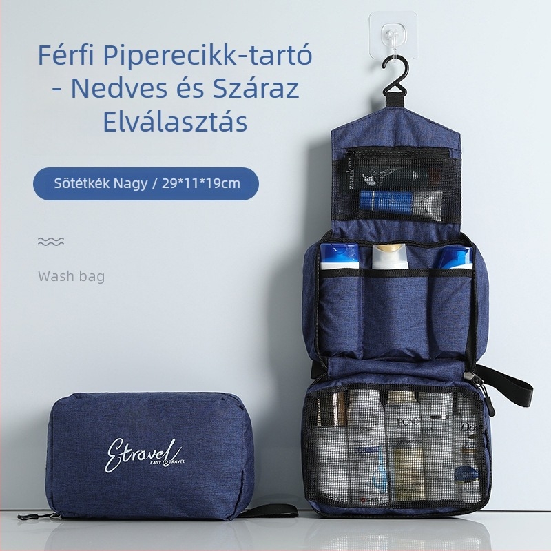 Aozun utazási neszeszer száraz–nedves elválasztással, nagy kapacitású kampóval