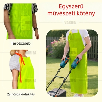 Könnyű, lélegző kertészeti kötény zsebekkel, uniszex