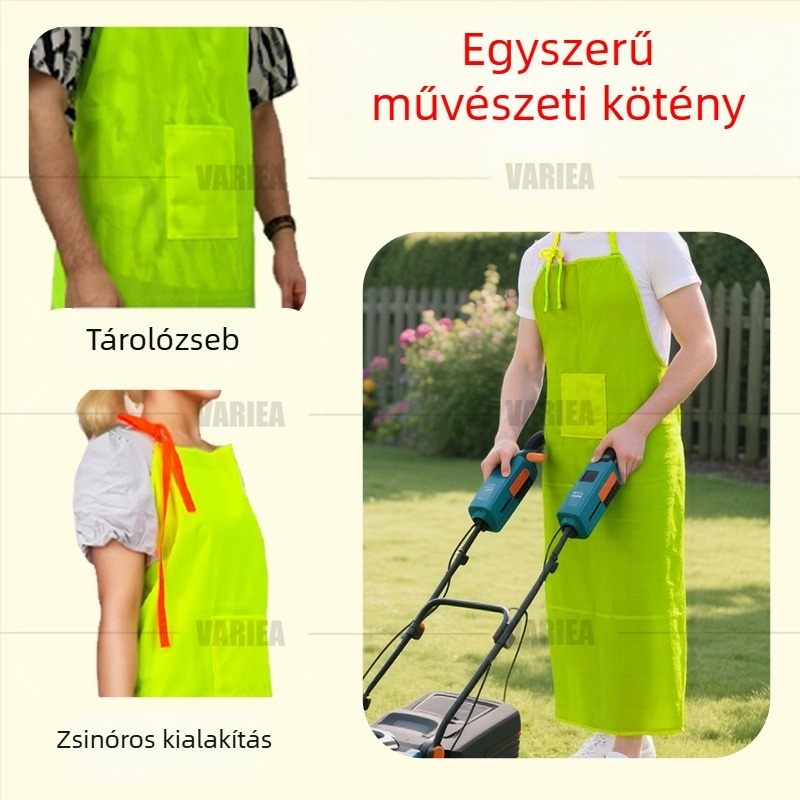 Könnyű, lélegző kertészeti kötény zsebekkel, uniszex