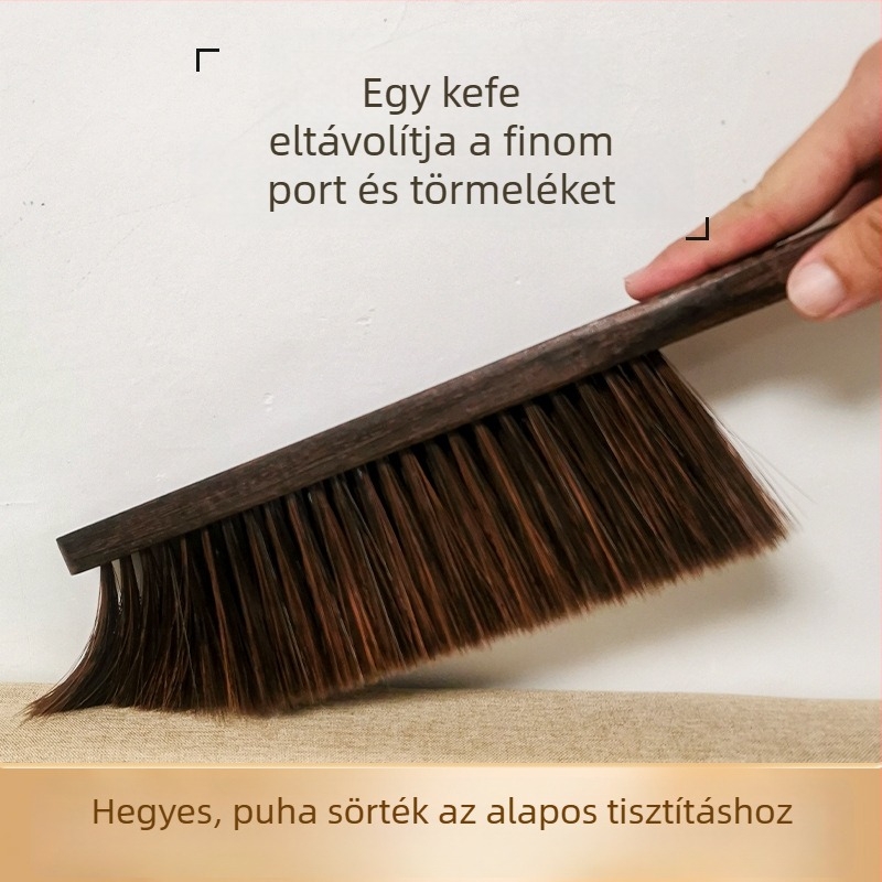 Fából készült nyeles ágytakarító kefe – prémium háztartási tisztító kefe