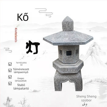 Bluestone kő lámpa, japán stílusú kerthez, kültéri dísz