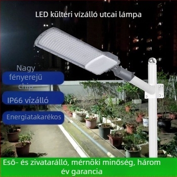 LED világítófej közvilágítási oszlophoz – kültéri világítás a kerthez, parkhoz és vidéki területekhez; állítható 90°–180°; alumínium ház IP66