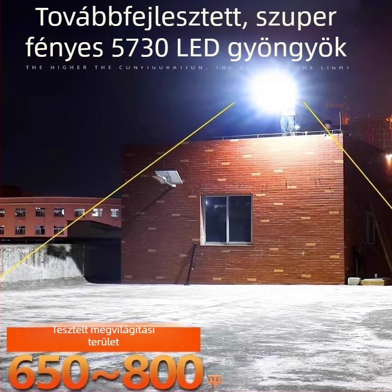 Napelemes utcai lámpa fényérzékelővel, új vidéki területekhez, magas oszlopú LED napelemes világítás, kültéri