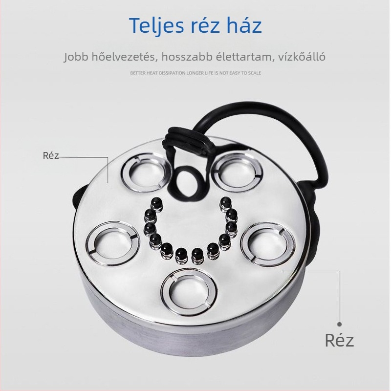 Tájképi ködösítő LED-fénnyel ellátott többszörös fejű atomizáló, nagy ködtermelés, teljes réz ház, bonsaihoz, kőkertekhez és vízesésekhez