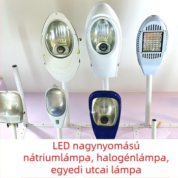 LED állítható karú utcai lámpa fej, falra szerelhető, nagynyomású nátriumlámpa utcai lámpa, napelemes lámpafej az út számára