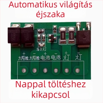Prosperity Teljesen automata napelemes vezérlő áramkör fotovoltaikus panelekhez és utcai lámpákhoz