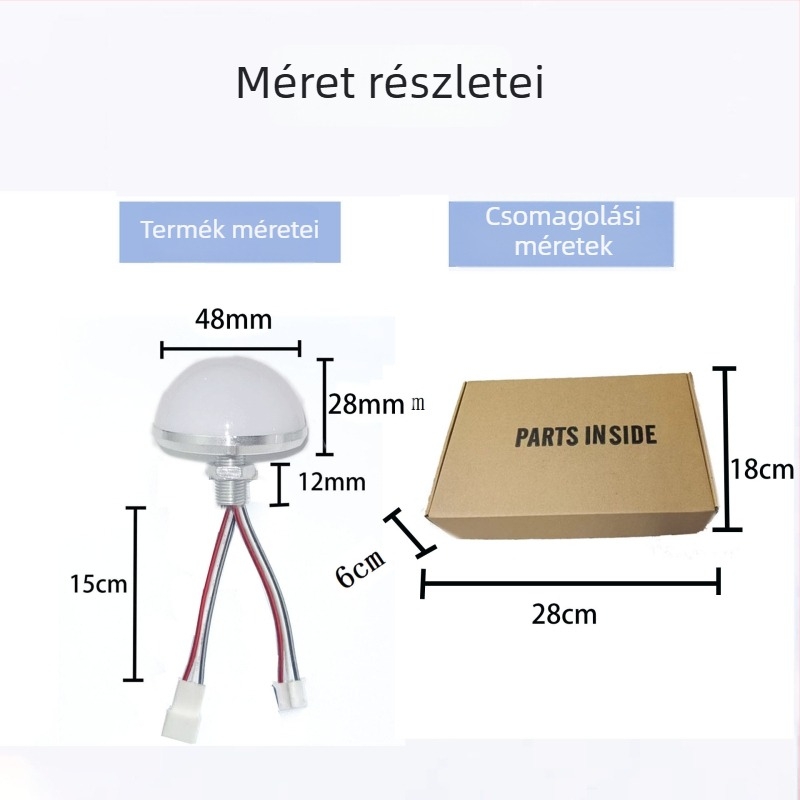 LED izzókészlet, 10 lámpa sminktükör előtti világításhoz, USB rejtett csatlakozás, US szabvány dugasz