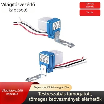 AS-10 Automatikus utcai világítás érzékelő kapcsoló, vízálló, 110V/220V