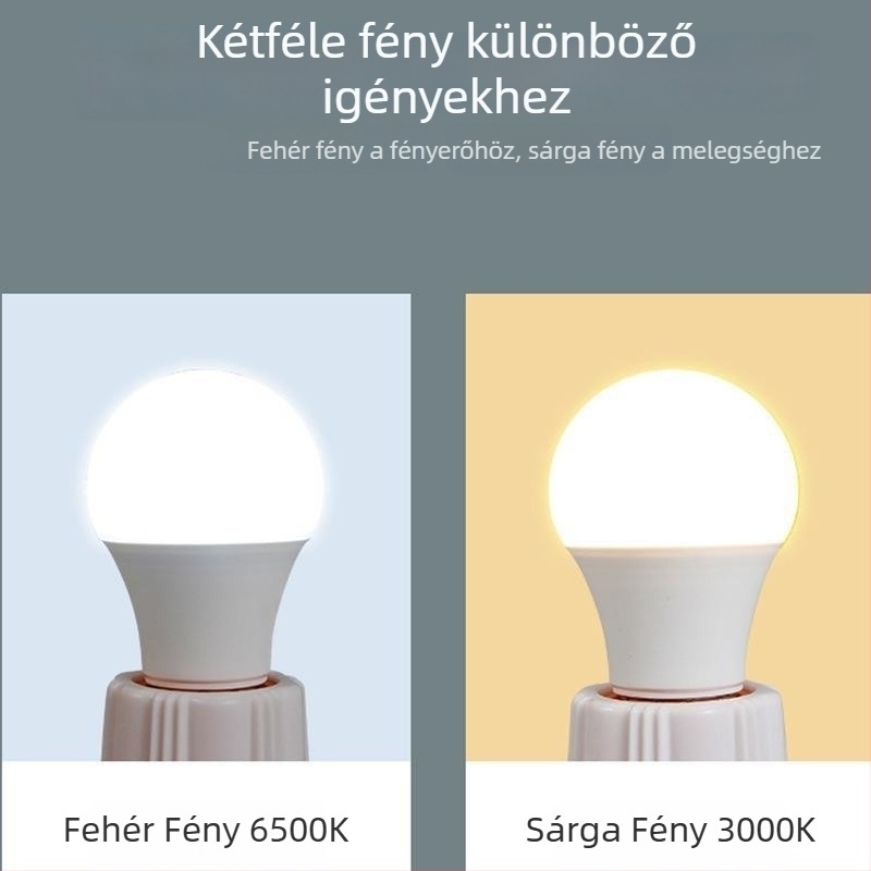 LED izzó E27, porálló, ultra fényes, szemvédő, villogásmentes, állandó áram, 5W/7W/9W/12W
