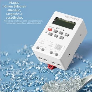 220V-os mikroprocesszoros időzítő vezérlő vízszivattyúhoz, intelligens közvilágításhoz és kirakatreklám kijelzőhöz