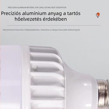 60W LED izzó, E27 foglalat, öntött alumínium ház, nagy teljesítményű otthoni világítás, rendkívül fényes