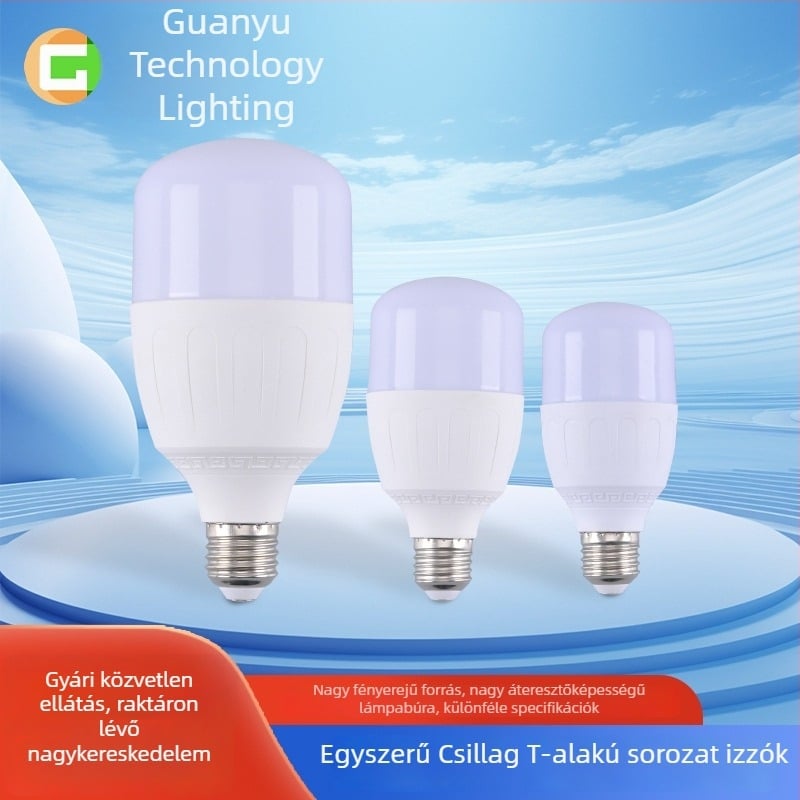Stars T-Bubble sorozat E27 LED izzó PP lámpabúrával, 5W
