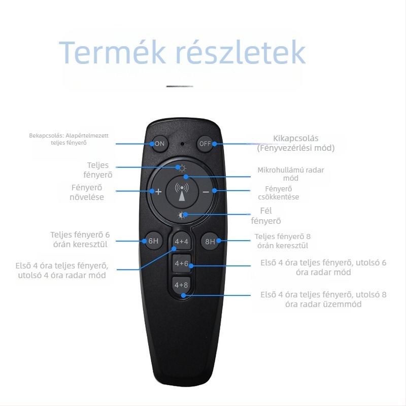 Napelemes utcai világítás kiegészítők: lámpaoszlophoz tartó és kar, integrált egység távirányítós reflektorral és hosszabbító kábellel – univerzális
