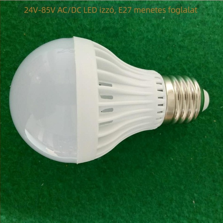 LED lámpa E27-es foglalattal, AC/DC, 12-85V, alacsony feszültség, éjszakai piacokon használt pultokhoz, csiptetővel