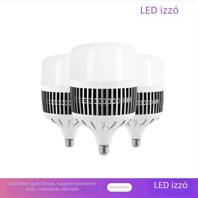 150W-os LED nagy teljesítményű lámpa ipari használatra — E27 foglalat, 120° fényerő-szög, energiahatékony, 220V, CRI több mint 90.