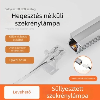 Forrasztás nélküli LED világítás szekrényekhez — gardrób, boros szekrény és cipőszekrény, beépített intelligens polcvilágítás