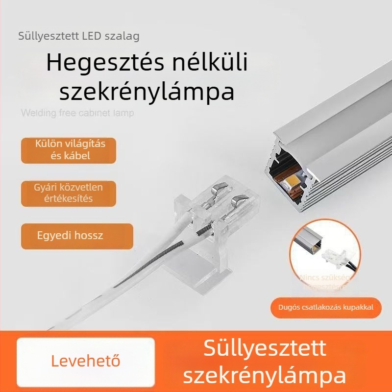 Forrasztás nélküli LED világítás szekrényekhez — gardrób, boros szekrény és cipőszekrény, beépített intelligens polcvilágítás