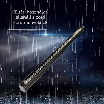 Kültéri vízálló LED falmosó lámpa, több színű kontúrvilágítással, 1000 mm hosszú, alumínium ház, 30° fényszög