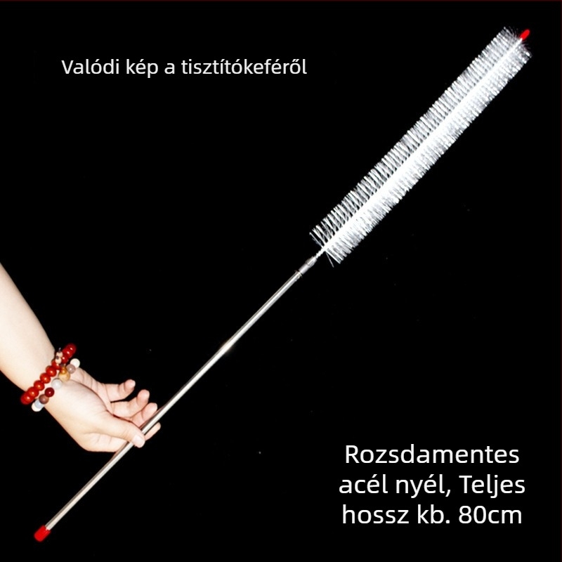 Hosszú nyelű autóhűtő radiátor tisztító kefe, szétszerelés nélkül, nagy- és kisteherautókhoz, por eltávolítása