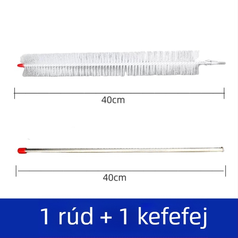 Hosszú nyelű autóhűtő radiátor tisztító kefe, szétszerelés nélkül, nagy- és kisteherautókhoz, por eltávolítása