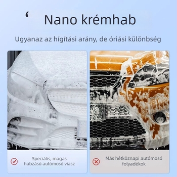 Autómosó hab víz alapú viasz – magas hab, kefés tisztító a zsírtalanítás és a foltok eltávolítására