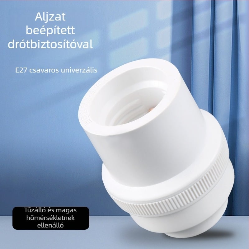 Függő lámpatest foglalat, vastagított csavaros LED izzó, energiatakarékos, magas hőállóságú, E7 univerzális aljzat