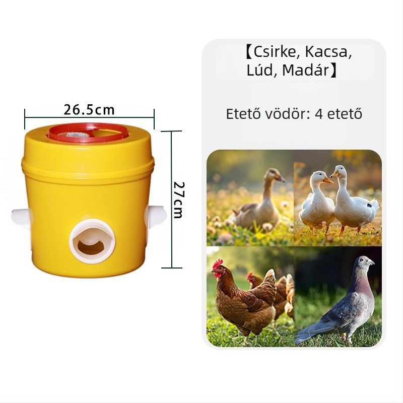 Automata víz- és etetőtartály baromfi és háziállatok számára