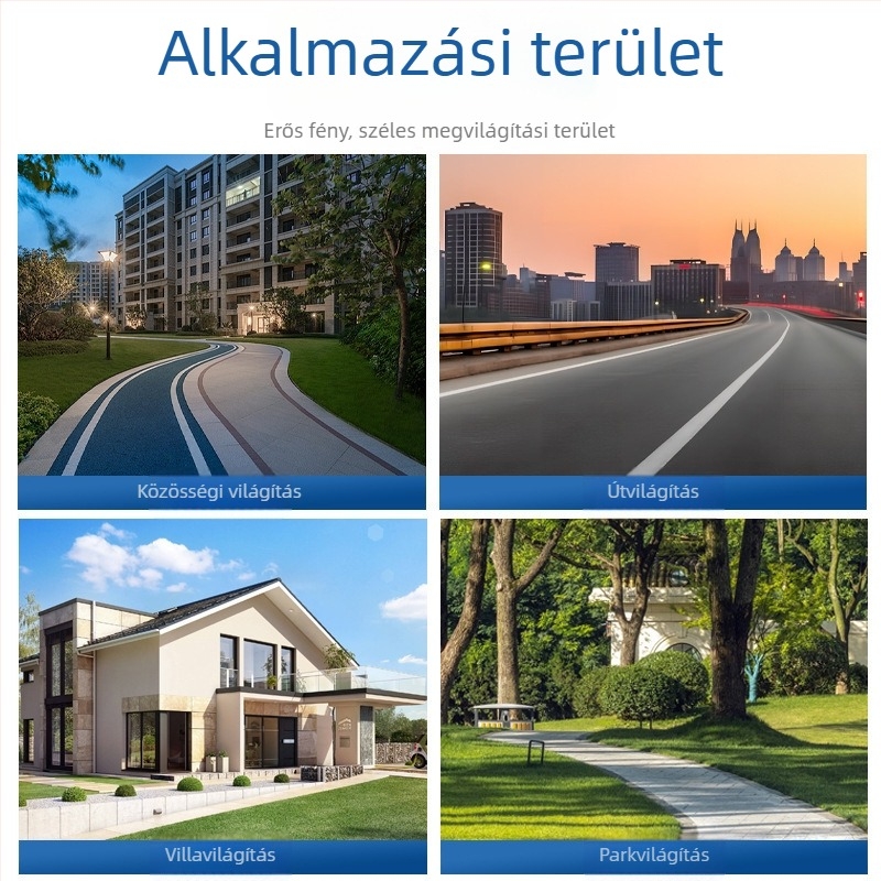 LED városi utcai lámpa fej, kültéri vízálló nagy fényerővel, 5000 lm, 6500K, autópályákhoz, vidéki közösségekhez és önkormányzati projektekhez