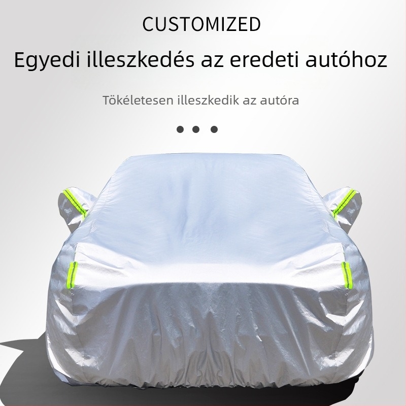 Négy évszakos autóvédő fedél Oxford anyagból, UV-védelem, vízálló, hőszigetelés, vastított, teljes lefedés