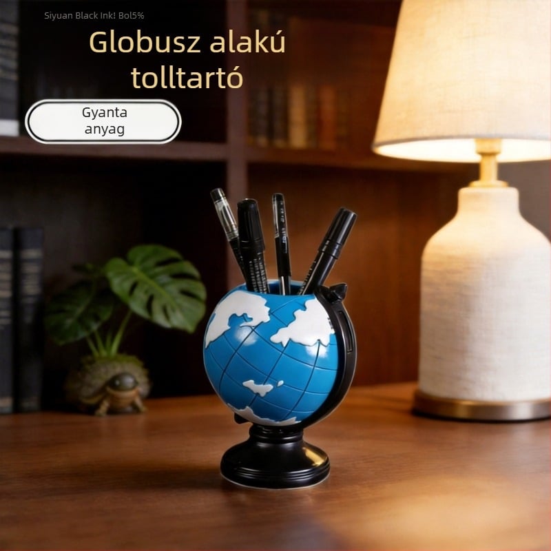 Gyantából készült gömb alakú asztali dísz, modern minimalist stílus, különleges kreatív irodai dekoráció