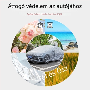 Egyszer használatos, átlátszó autóvédő PE-filmből, esőálló, kültéri víz- és porálló