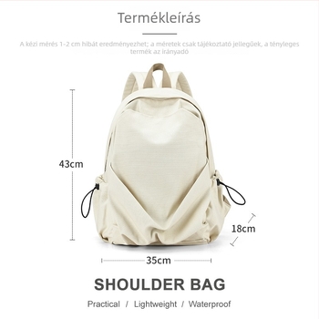 Női divat hátizsák nagy kapacitású, iskolai táska diákoknak, nylon, 20–35 L, 14 colos laptophoz, hétköznapi városi stílus